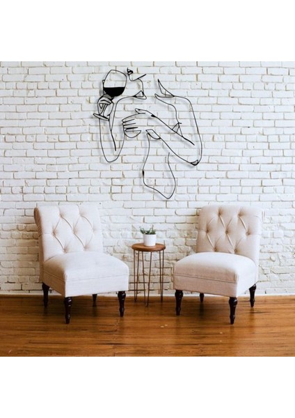 Metal Kadın Siluet Duvar Dekoru – Modern Minimalist Sanat Tasarımı Ev Ofis Salon Duvar Aksesuarı indirimleri