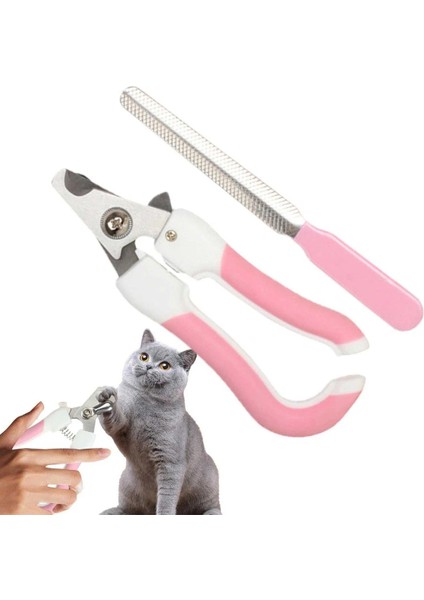 2 Li Set Kedi Köpek Törpülü Tırnak Makası Seti Törpü ve Tırnak Makası Kedi ve Köpekler Için