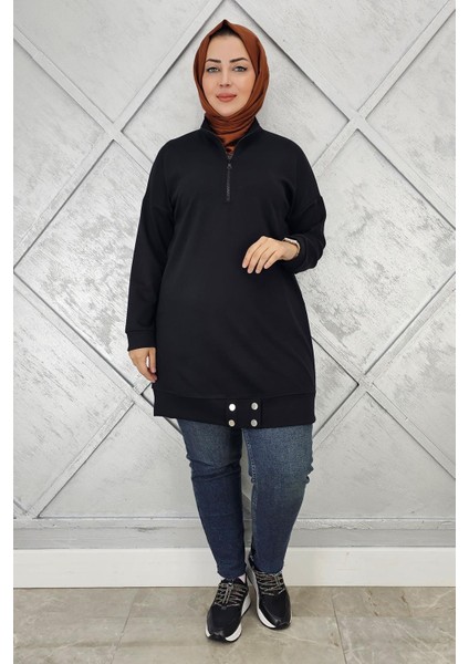 Kadın Çıt Çıt Detaylı Tesettür Tunik modelleri