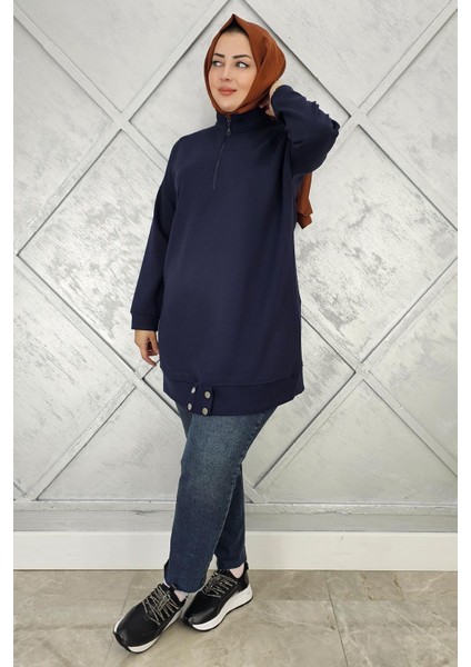 Kadın Çıt Çıt Detaylı Tesettür Tunik fiyatları