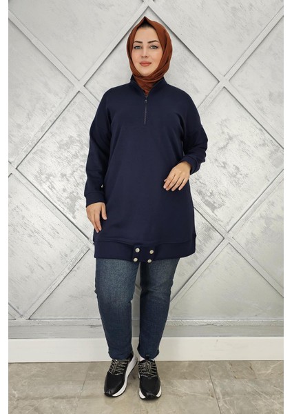 Kadın Çıt Çıt Detaylı Tesettür Tunik modelleri