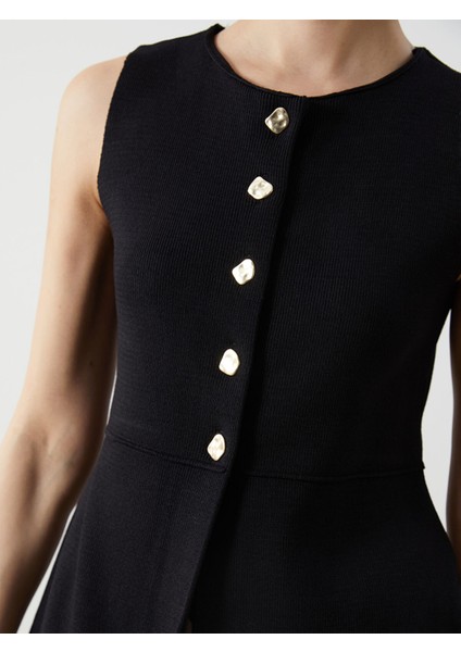 Yeni Sezon Bisiklet Yaka Kadın Triko Yelek modelleri