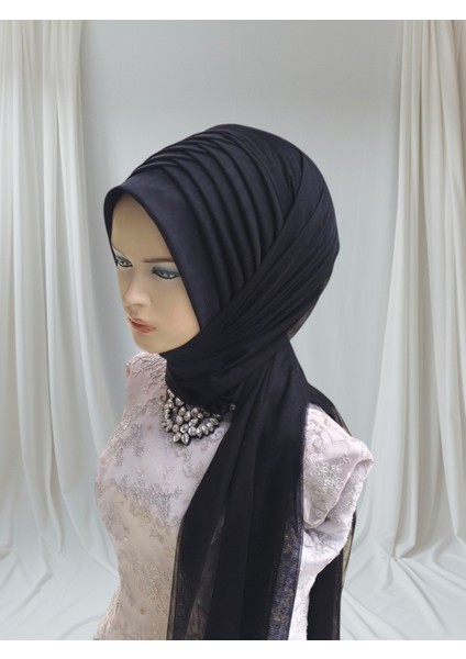 Simsiz Siyah Gamze Model Hazır Duvak Hazır Şal Hazır Türban fırsatları