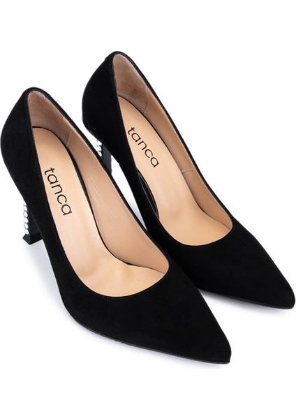 Kadın Hakiki Deri Siyah Süet Topuklu Ayakkabı 1036 8120 Bn Ayk SK25-26 Sıyah Suet fiyatları