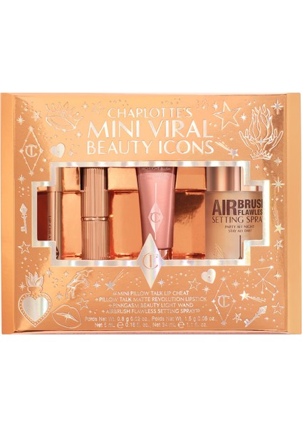 Charlotte's Mini Viral Beauty Icons - Makyaj Seti 5 ml + 0,8 G + 1,5 G + 34 ml indirimleri
