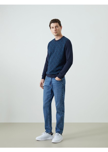 Yeni Sezon Bisiklet Yaka Uzun Kollu Desenli Erkek Triko Kazak fiyatları