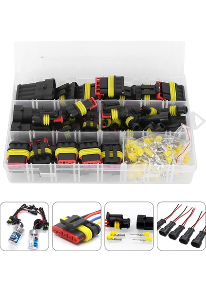Otomotiv & Motosiklet Su Geçirmez Konnektör Seti - 352'LI Su ve Toz Geçirmez Set