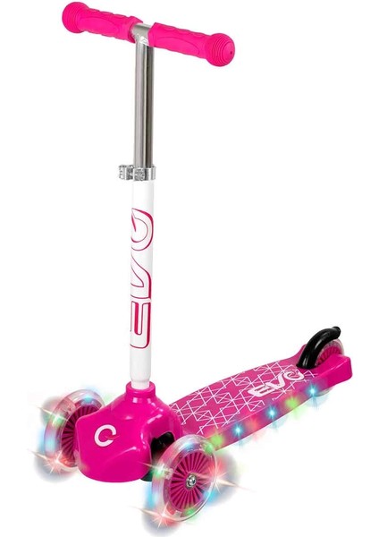 Evo Işıklı Move N Groove Pembe Üç Tekerlekli Scooter indirimleri