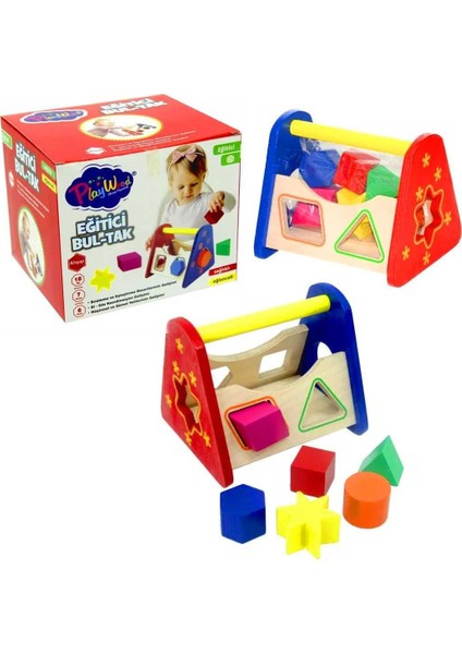 Play Wood Ahşap Eğitici Bul Tak ONY-315 7 Parça 18M+