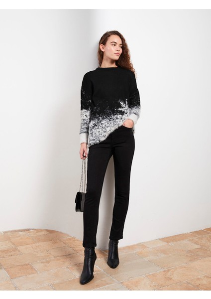 Yeni Sezon Yüksek Bel Slim Fit Düz Cep Detaylı Kadın Jean Pantolon fiyatları