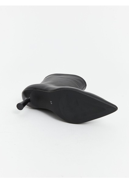 Yeni Sezon Deri Görünümlü Kadın Topuklu Bot fırsatları