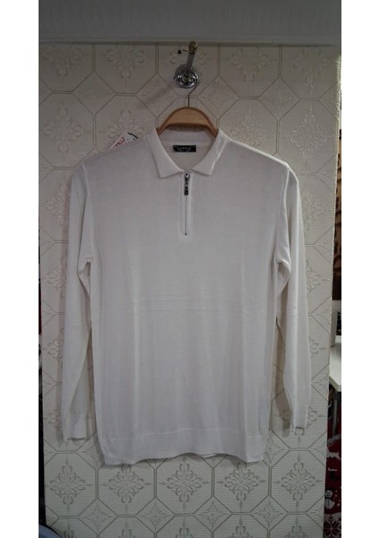 Erkek Yarım Fermuar Polo Yaka Triko Kazak fiyatları