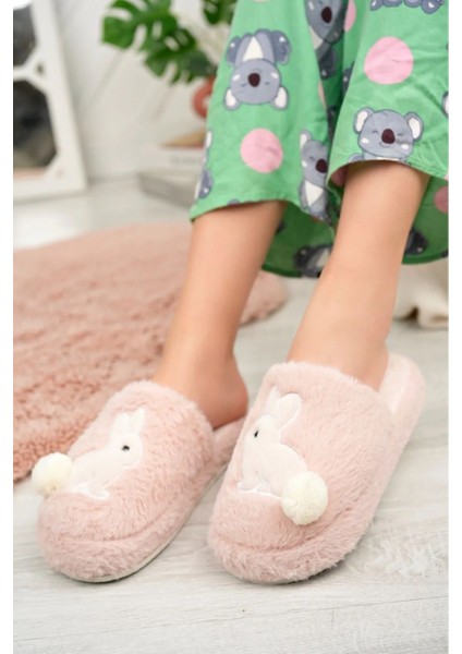 Kadın Ev Terliği Peluş Terlik Çeyiz ve Bohça Terliği Ses Yapmaz Kalın Taban fiyatları