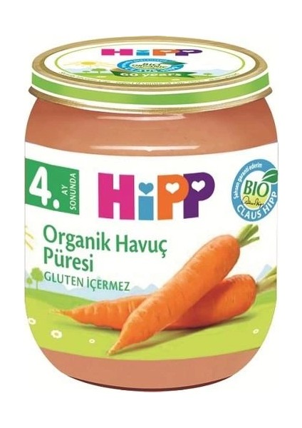 Bfs P Organik Havuç Püresi 125 gr