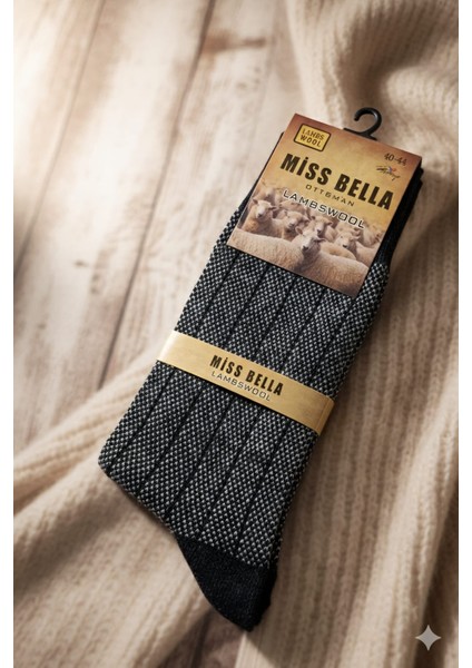 ; Ottoman Yün (Lambswool) Erkek Çorap; 40-44 Numara; Asorti 6'lı Paket modelleri