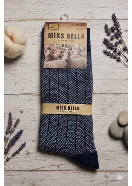 ; Ottoman Yün (Lambswool) Erkek Çorap; 40-44 Numara; Asorti 6'lı Paket