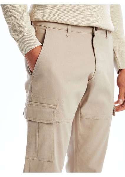 Yeni Sezon Slim Fit Gabardin Erkek Kargo Pantolon modelleri