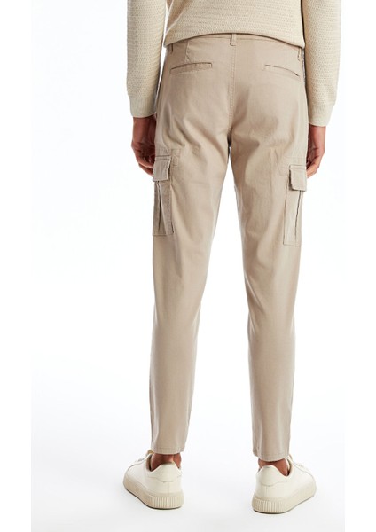 Yeni Sezon Slim Fit Gabardin Erkek Kargo Pantolon fırsatları