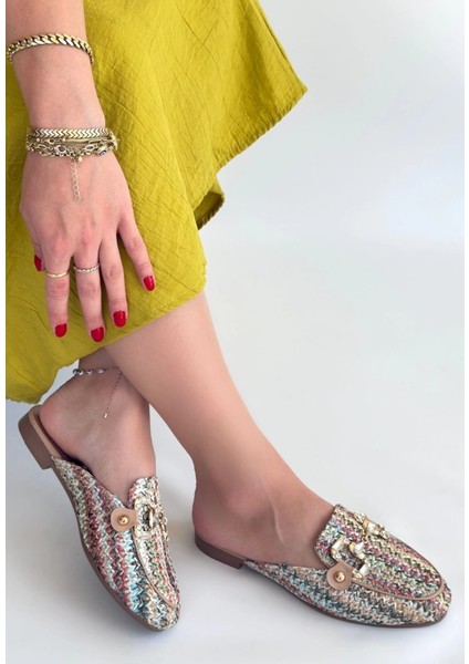 Lvsqvr Yenda Renkli Dokumalı Terlik (Numara: 39) fiyatları