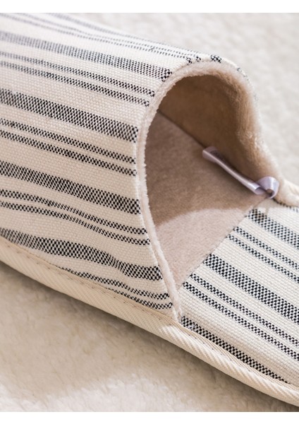 Yeni Sezon Önü Kapalı Çizgili Erkek Ev Terliği modelleri