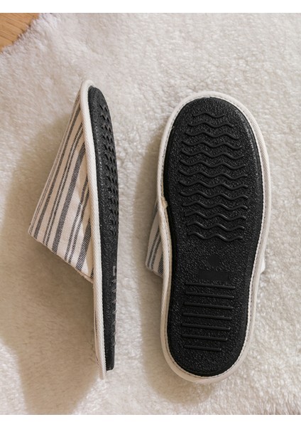 Yeni Sezon Önü Kapalı Çizgili Erkek Ev Terliği fırsatları