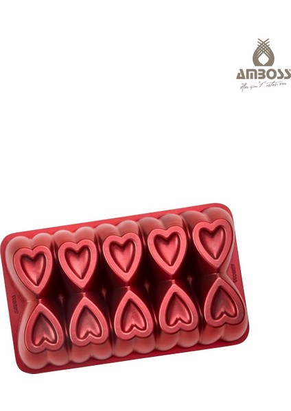 Ametist 2 Parça Döküm Kek Kalıbı ( Kırmızı ) fiyatları