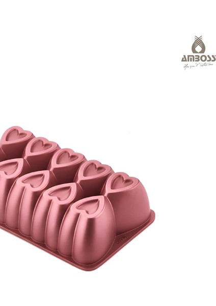 Ametist 2 Parça Döküm Kek Kalıbı ( Kırmızı ) modelleri