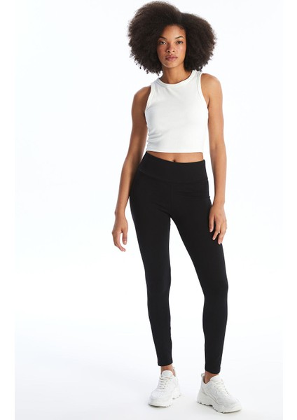 Yeni Sezon Kadın Ekstra Dar Fit Düz Tayt