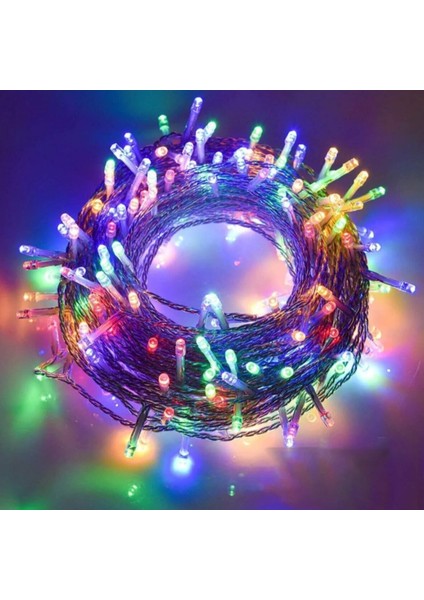 Renkli Işık Pirinç 10 Metre 100'LÜ Ledli Yılbaşı Ağaç Işık 8 Fonksiyonlu Dekoratif LED fırsatları