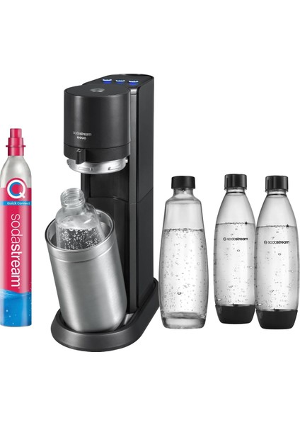 E-Duo® – One-Touch Gazlı Su Makinesi - Tam Otomatik Elektrikli Seri - 3 Ayarlı Gazlandırma, Quick Connect Co₂