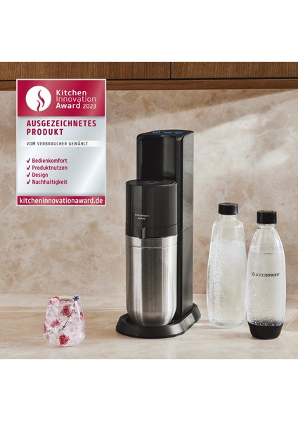 E-Duo® – One-Touch Gazlı Su Makinesi - Tam Otomatik Elektrikli Seri - 3 Ayarlı Gazlandırma, Quick Connect Co₂ fiyatları