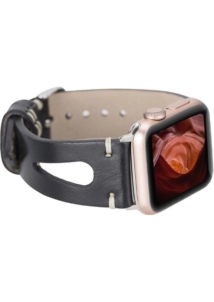 Apple Watch Uyumlu Deri Kordon 42-44-45MM 42BA2 Rst1 modelleri