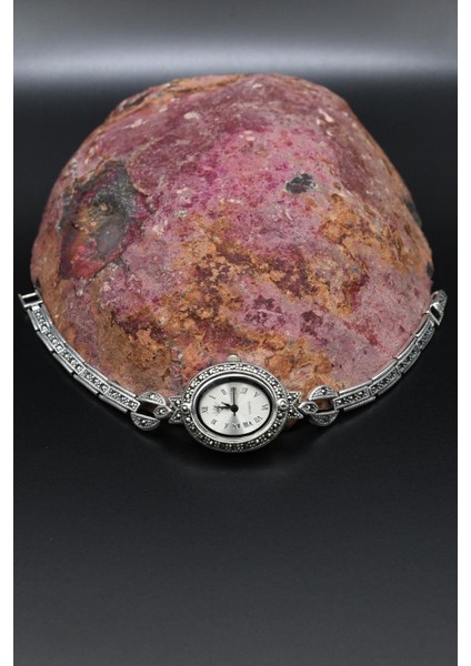 925 Ayar Gümüş Kadın Saati (Kadın Gümüş Saat) Markazit Taşlı 902374 modelleri