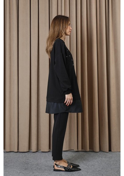 Çiçek Nakışlı ve Işlemeli Garnili Tunik 10739 fiyatları