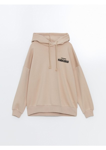 Yeni Sezon The Mandalorian Baskılı Oversize Kadın Kalın Hoodie indirimleri