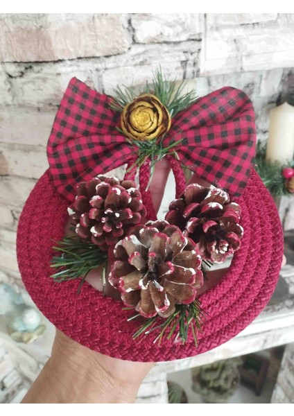 Yılbaşı Özel Hediyelik Kapı Duvar Süsü Kozalak Garland Yılbaşı Kapı Süsü fiyatları