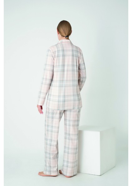 Kadın Penye Süprem Önü Düğmeli Uzunkol Pijama Takım C840-924 fiyatları