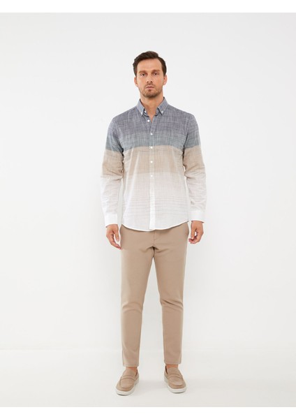 Yeni Sezon Regular Fit Uzun Kollu Poplin Erkek Gömlek modelleri