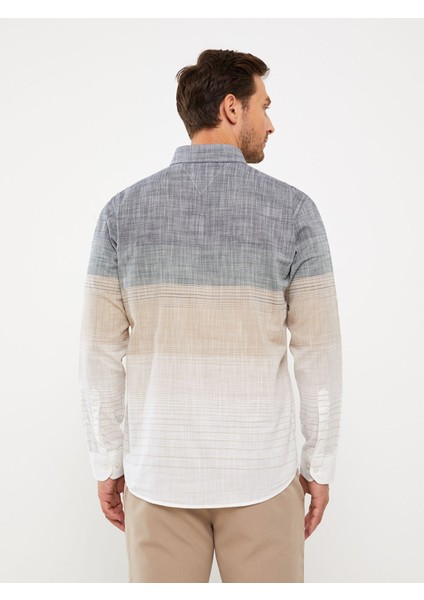 Yeni Sezon Regular Fit Uzun Kollu Poplin Erkek Gömlek indirimleri