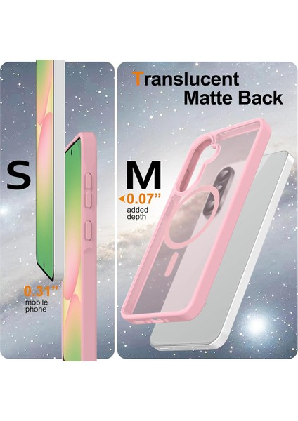 Samsung Galaxy A26 Uyumlu Kamera Lens+Ekran Koruyucu Magsafe Şarj Destekli Iz Tutmaz Mat Kapak indirimleri