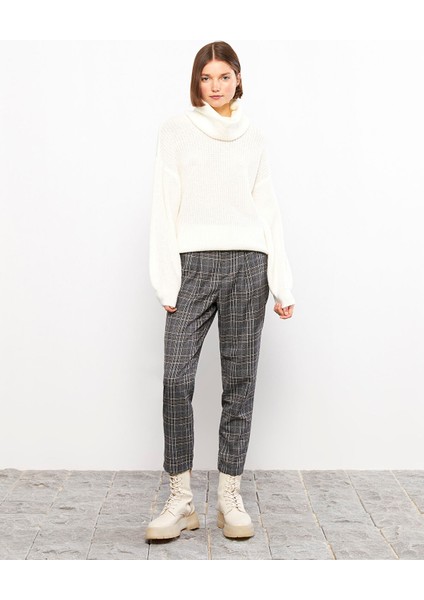 Yeni Sezon Balıkçı Yaka Düz Uzun Kollu Kadın Triko Kazak modelleri