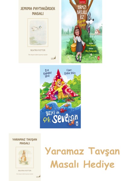 Beatrix Potter 12 - Jemima Paytakördek Masalı + Kırmızı Başlıklı Kız Kurda Karşı + Belki De Çok Seversin