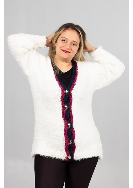 Sakallı Triko Oversize Hırka – Yumuşacık Doku, Rahat Oversize Kalıp, Şık Kış Stili modelleri