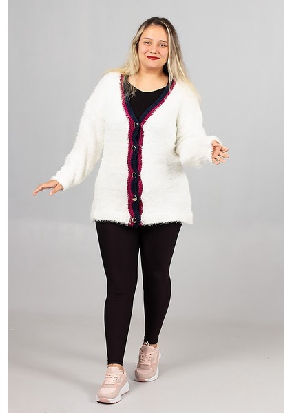 Sakallı Triko Oversize Hırka – Yumuşacık Doku, Rahat Oversize Kalıp, Şık Kış Stili fırsatları