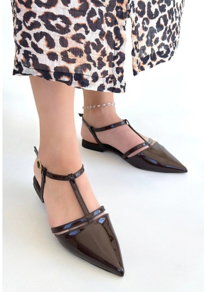 Lvsqvr Canca Kahverengi Rugan Babet Ayakkabı (Numara: 37) fiyatları