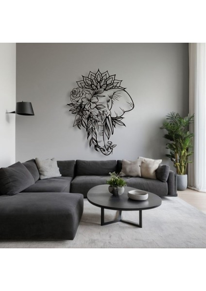 Metal Fil Çiçek Desenli Duvar Dekoru – Bohem Modern Metal Tablo Salon Antre Ofis Dekorasyon modelleri