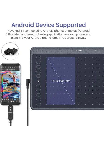 Huıon HS611 Grafik Çizim Tableti modelleri