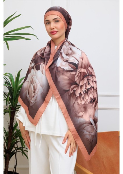 Floral Suluboya Desenli Dijital Soft Şal
