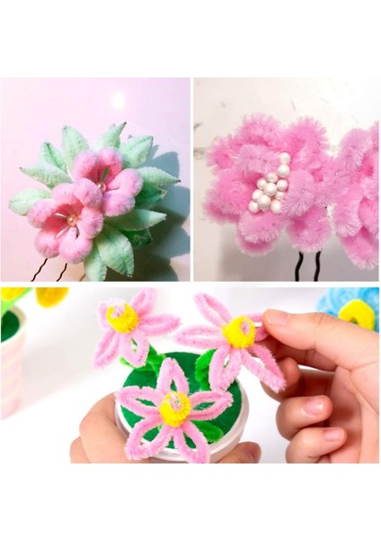 Şönil Tel, El Işi, Dıy, Hobi ve Çiçek Yapım Teli, Vişne Çürüğü, 100 Adet, 6 mm - 30 cm fırsatları