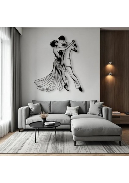 Metal Dansçı Figürü Duvar Dekoru – Modern Minimalist Çift Dans Metal Tablo Ev ve Ofis Duvar Süsü modelleri